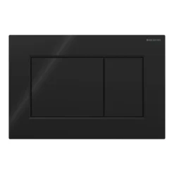 Geberit Sigma01 Square Dual Flush Plate - Black