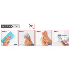 Wenko Fiorina Magic-Loc Shower Head Holder -Victorian Plumbing Store 20619100 d4