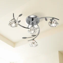 Ellis & Co Chrome Semi-Flush Ceiling Light - 4 Light