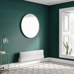 Keswick 300 X 1010mm Horizontal Radiator White 2 Column (22 Sections) -Victorian Plumbing Store 2cwhz3x1008af l1