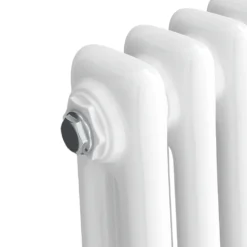 Keswick 1800 X 380mm Cast Iron Style Traditional 2 Column White Radiator
