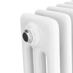 Keswick 600 X 1010mm Cast Iron Style Traditional 3 Column White Radiator