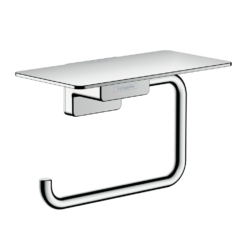 Hansgrohe AddStoris Chrome Toilet Roll Holder With Shelf 7 Hansgrohe AddStoris Chrome Toilet Roll Holder With Shelf -Victorian Plumbing Store 41772000 l