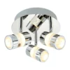 Searchlight Bubbles Chrome 3 LED Ceiling Spotlight With Acrylic Bubbles Effect