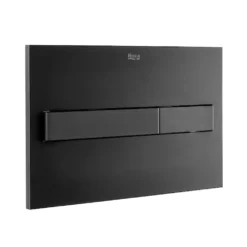 Roca PL7 Operating Panel Dual Flush Plate - Matt Black