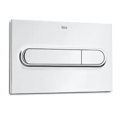 Roca PL1 Dual Flush Plate For Concealed Cisterns - Chrome
