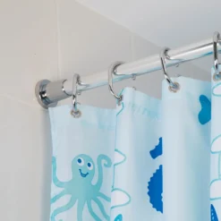 Croydex 8' 6" Self Supporting Telescopic Shower Cubicle Rod - Chrome -Victorian Plumbing Store ad102000lrg