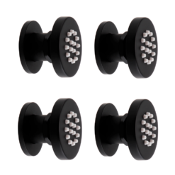 Arezzo Matt Black Body Jet - 4 X Slim Round Jets -Victorian Plumbing Store arz4jsrmb l9