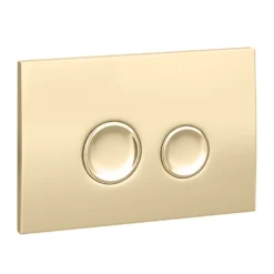 Arezzo Compact Concealed Cistern With Gold Flush Plate - Round Buttons 11 Arezzo Compact Concealed Cistern With Gold Flush Plate - Round Buttons -Victorian Plumbing Store azccgld d2a