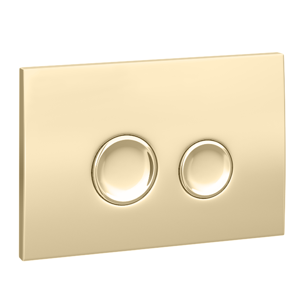 Arezzo Compact Concealed Cistern With Gold Flush Plate - Round Buttons 6 Arezzo Compact Concealed Cistern With Gold Flush Plate - Round Buttons - Image 6