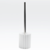 Arezzo White Fluted Toilet Brush Holder
