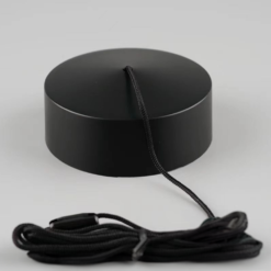 Arezzo Light Pull Cord With Knurled Handle - Matt Black -Victorian Plumbing Store azspckmb d1