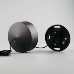 Gatsby Matt Black & Brushed Brass Round Cylinder Light Pull With Ceiling Switch -Victorian Plumbing Store azspckmb d2