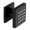Arezzo Matt Black Body Jet - 1 X Slim Square Jet