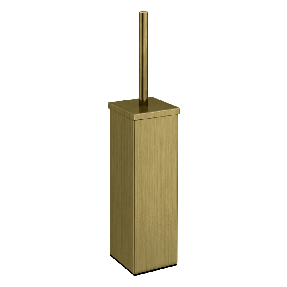 Arezzo Square Toilet Brush Antique Brass 1 Arezzo Square Toilet Brush Antique Brass