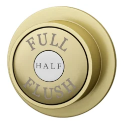 Chatsworth Traditional Dual Flush Push Button - Brushed Brass