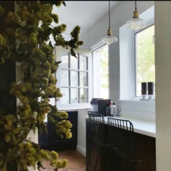 Industville Brooklyn 8" Glass Dome Pendant Light - Brass Holder -Victorian Plumbing Store brgldp8bh d3