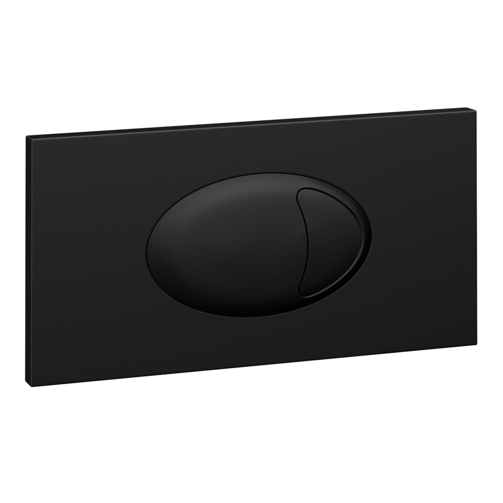 Cruze Large Push Button Plate Matt Black 1 Cruze Large Push Button Plate Matt Black