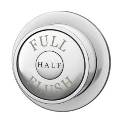 Chatsworth Traditional Dual Flush Push Button - Chrome