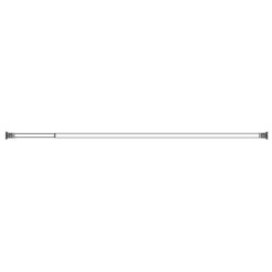 Croydex 8' 6" Self Supporting Telescopic Shower Cubicle Rod - Chrome -Victorian Plumbing Store croydextelescopicwhiteshowerrodad102022d1