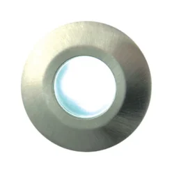 Ellis & Co Recessed Satin Nickel Circular Deck/Plinth LED Light -Victorian Plumbing Store cul 26465 ww 3