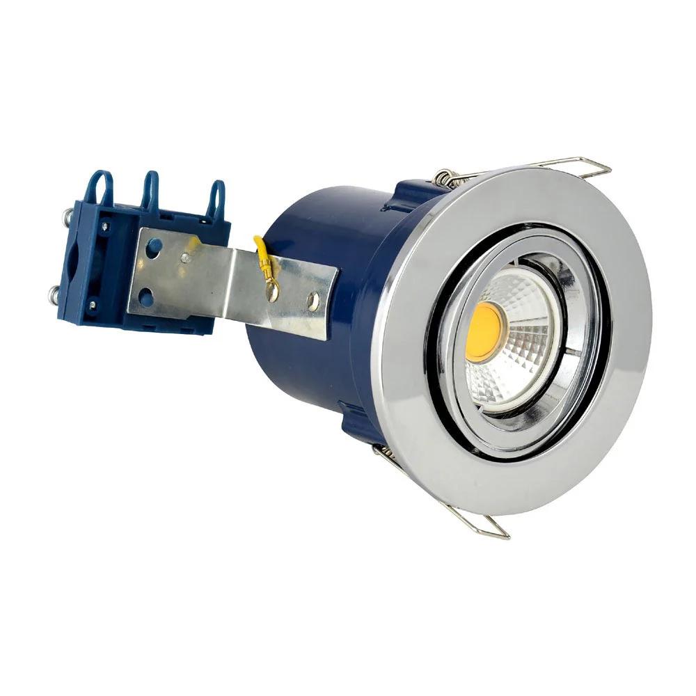 Forum Electralite Adjustable Chrome Fire Rated Downlight 1 Forum Electralite Adjustable Chrome Fire Rated Downlight