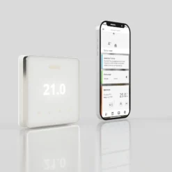 Warmup Element WiFi Underfloor Heating Thermostat - Dark -Victorian Plumbing Store elementphoneapp 1