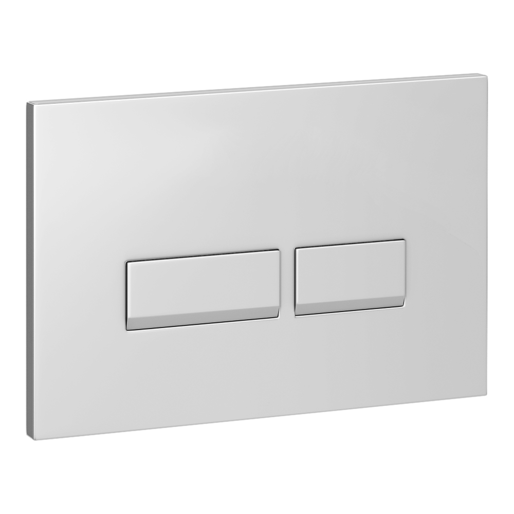 Arezzo Toilet Cistern Frame With Chrome Dual Flush Plate For Wall Hung Pans - Square Buttons 3 Arezzo Toilet Cistern Frame With Chrome Dual Flush Plate For Wall Hung Pans - Square Buttons - Image 3