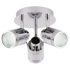 Scorpius Bathroom Light - 3 Spot Chrome Ceiling Light
