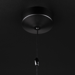 Gatsby Matt Black & Brushed Brass Round Cylinder Light Pull With Ceiling Switch -Victorian Plumbing Store gatlpmbbcs d1