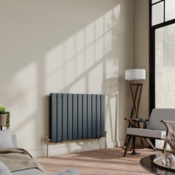 Urban Horizontal Radiator - Anthracite - Double Panel (600mm High) 9 Urban Horizontal Radiator - Anthracite - Double Panel (600mm High) -Victorian Plumbing Store hfp011 l2