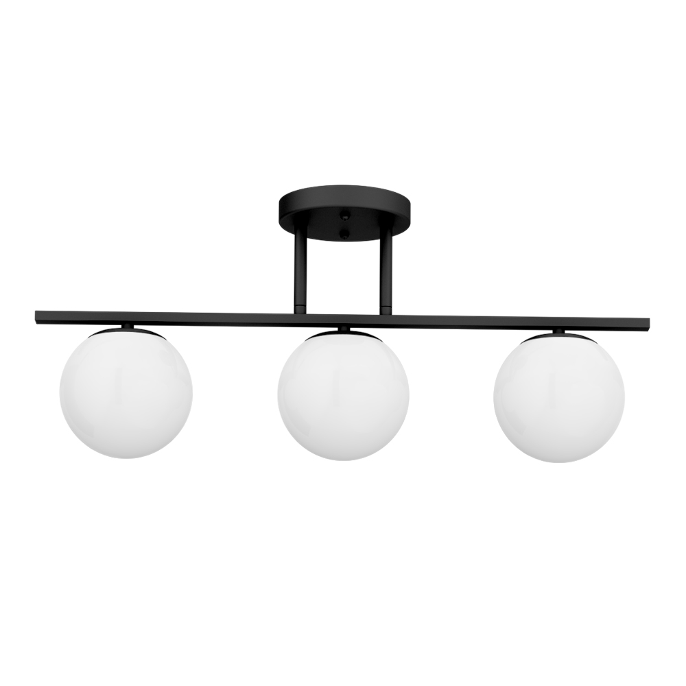 Huxley Ceiling Mounted Light Matt Black + White 1 Huxley Ceiling Mounted Light Matt Black + White
