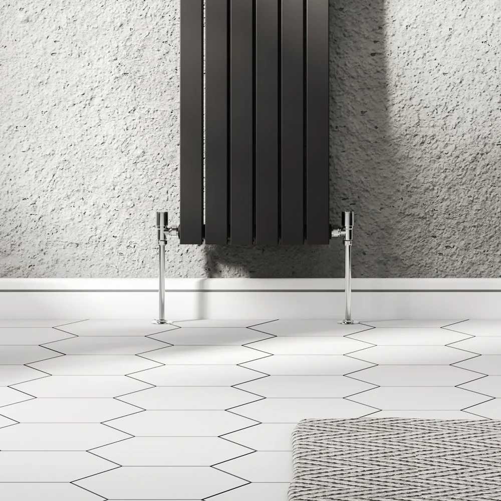 Arezzo Modern Angled Radiator Valves Chrome 5 Arezzo Modern Angled Radiator Valves Chrome - Image 5