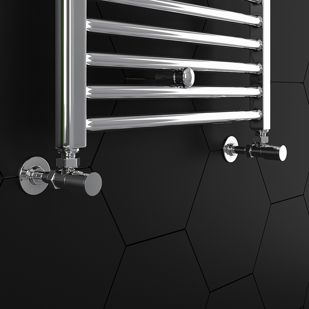 Arezzo Modern Angled Radiator Valves Chrome 6 Arezzo Modern Angled Radiator Valves Chrome - Image 6