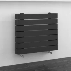 Milan Curved Anthracite 600 X 500 Horizontal Designer Flat Panel Heated Towel Rail 7 Milan Curved Anthracite 600 X 500 Horizontal Designer Flat Panel Heated Towel Rail -Victorian Plumbing Store mctr56a3 l