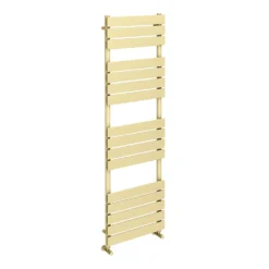 Arezzo Brushed Brass 1600 X 500 Heated Towel Rail -Victorian Plumbing Store mil16bb d2