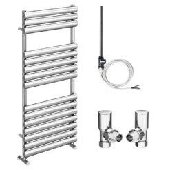 Monza 500 X 1120mm Oval Heated Towel Rail (incl. Valves + Electric Heating Kit) 7 Monza 500 X 1120mm Oval Heated Towel Rail (incl. Valves + Electric Heating Kit) -Victorian Plumbing Store mzss7 ehk l1