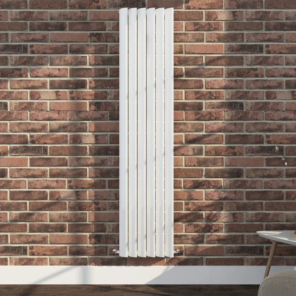 Monza 1600 X 355 Vertical Venetian Style White Designer Radiator 2 Monza 1600 X 355 Vertical Venetian Style White Designer Radiator - Image 2