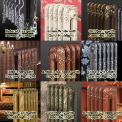 Paladin Sloane 750mm High 9 Section Electric Cast Iron Radiator With 2000w Heating Element