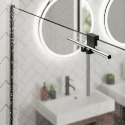 Hib. Chrome Shower Squeegee + Rubber Holder -Victorian Plumbing Store pam001 life l