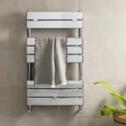 Milan Heated Towel Rail 840mm X 500mm Chrome -Victorian Plumbing Store rad01 d6a