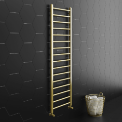 Arezzo Brushed Brass 1600 X 500mm Straight Heated Towel Rail (incl. Valves + Electric Heating Kit) 12 Arezzo Brushed Brass 1600 X 500mm Straight Heated Towel Rail (incl. Valves + Electric Heating Kit) -Victorian Plumbing Store rdbbt165df d1