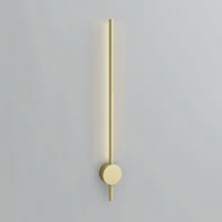 Ellis & Co Lacerva Pillar Bathroom Wall Light - Brushed Brass