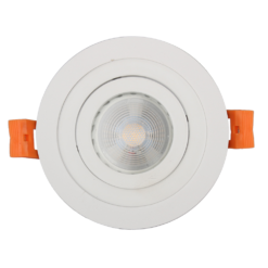 4 X Ellis & Co IP65 White Round Tiltable Bathroom Downlights -Victorian Plumbing Store rv175bwht d1 1