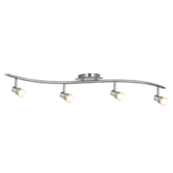 Ellis & Co Silver Spotlight Bar Ceiling Light - 4 Light