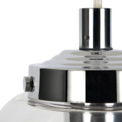 Ellis & Co Glass Tulip Bathroom Pendant Chrome/Clear