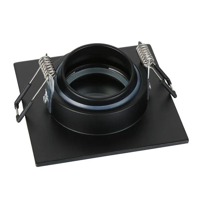Ellis & Co IP65 Matt Black Square Tiltable Bathroom Downlight 3 Ellis & Co IP65 Matt Black Square Tiltable Bathroom Downlight - Image 3
