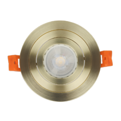 6 X Ellis & Co IP65 Satin Brass Round Tiltable Bathroom Downlights 9 6 X Ellis & Co IP65 Satin Brass Round Tiltable Bathroom Downlights -Victorian Plumbing Store rv842bra d3a 2