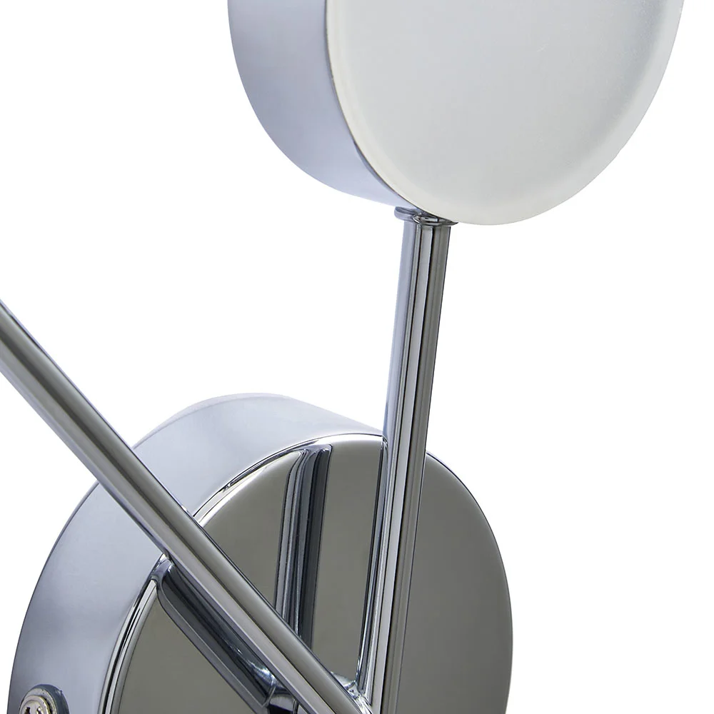 Ellis & Co Chrome 2-Light LED Bathroom Wall Light 3 Ellis & Co Chrome 2-Light LED Bathroom Wall Light - Image 3