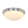 Ellis & Co Chrome LED Flush Light With Frosted Glass Shade